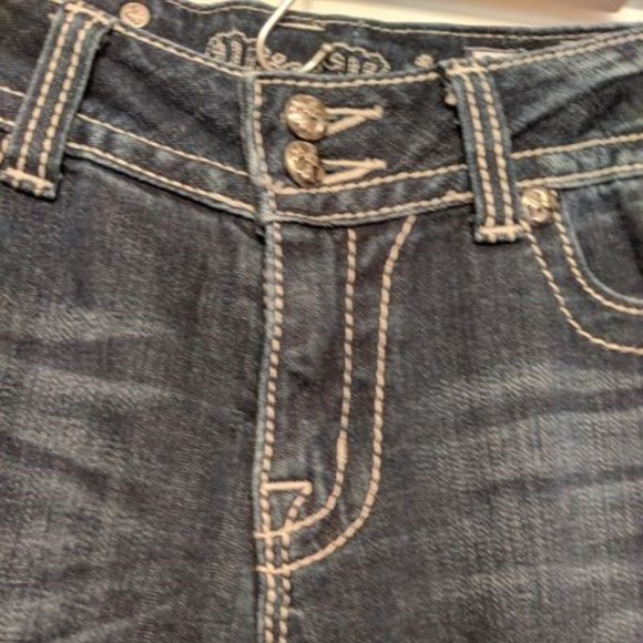 Miss Me Jeans Skinny Straight Distressed Jeans 29 - Picture 6 of 8